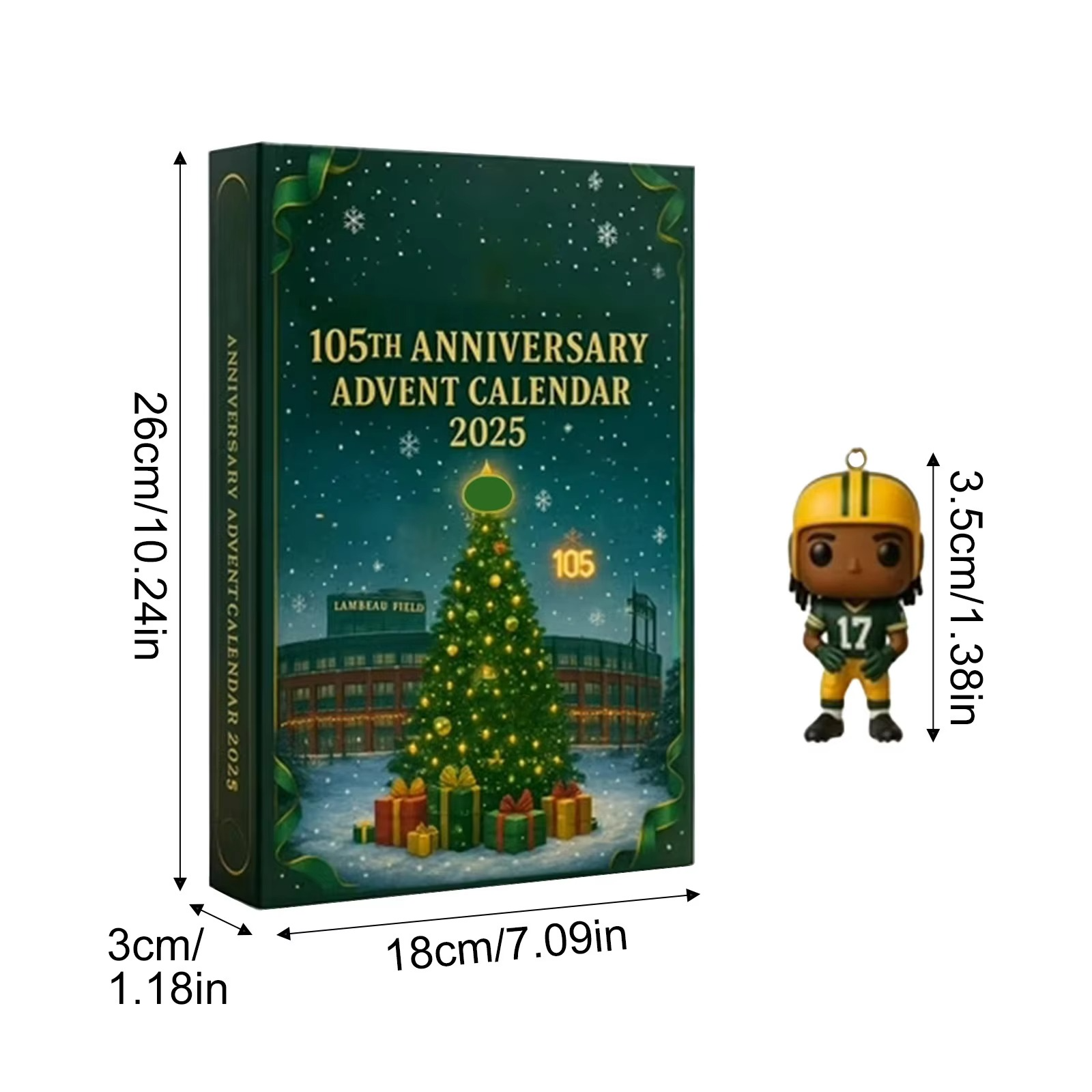 2D Advent Calendar 2025 American Football Sport for Teen Boys Girls Teenager Accessories and Decorations Christmas Countdown Gif