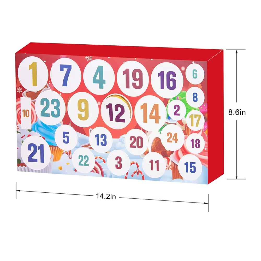 Advent Calendar 2025-24 Days of Slime and Charms Kit - Christmas Countdown Calendars Gifts for Girls Boys Kids Teens Toddlers