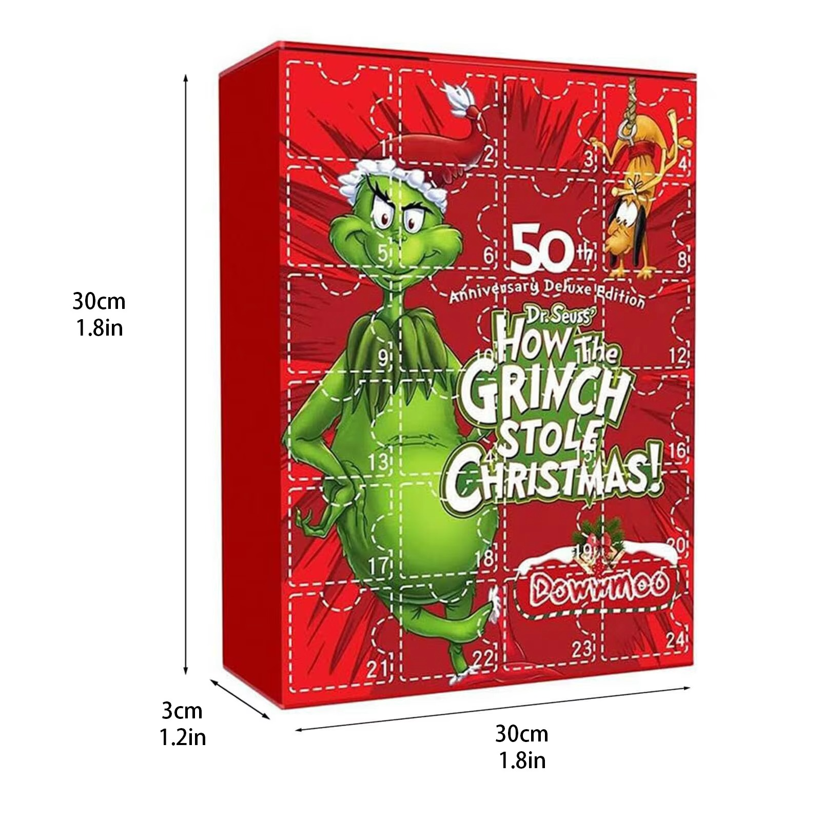 Christmas Advent Calendar 2024, Christmas Countdown Calendar For Kids Adult 24 Days 24pc Cute Cartoonfigures Doll Xmas Vacation