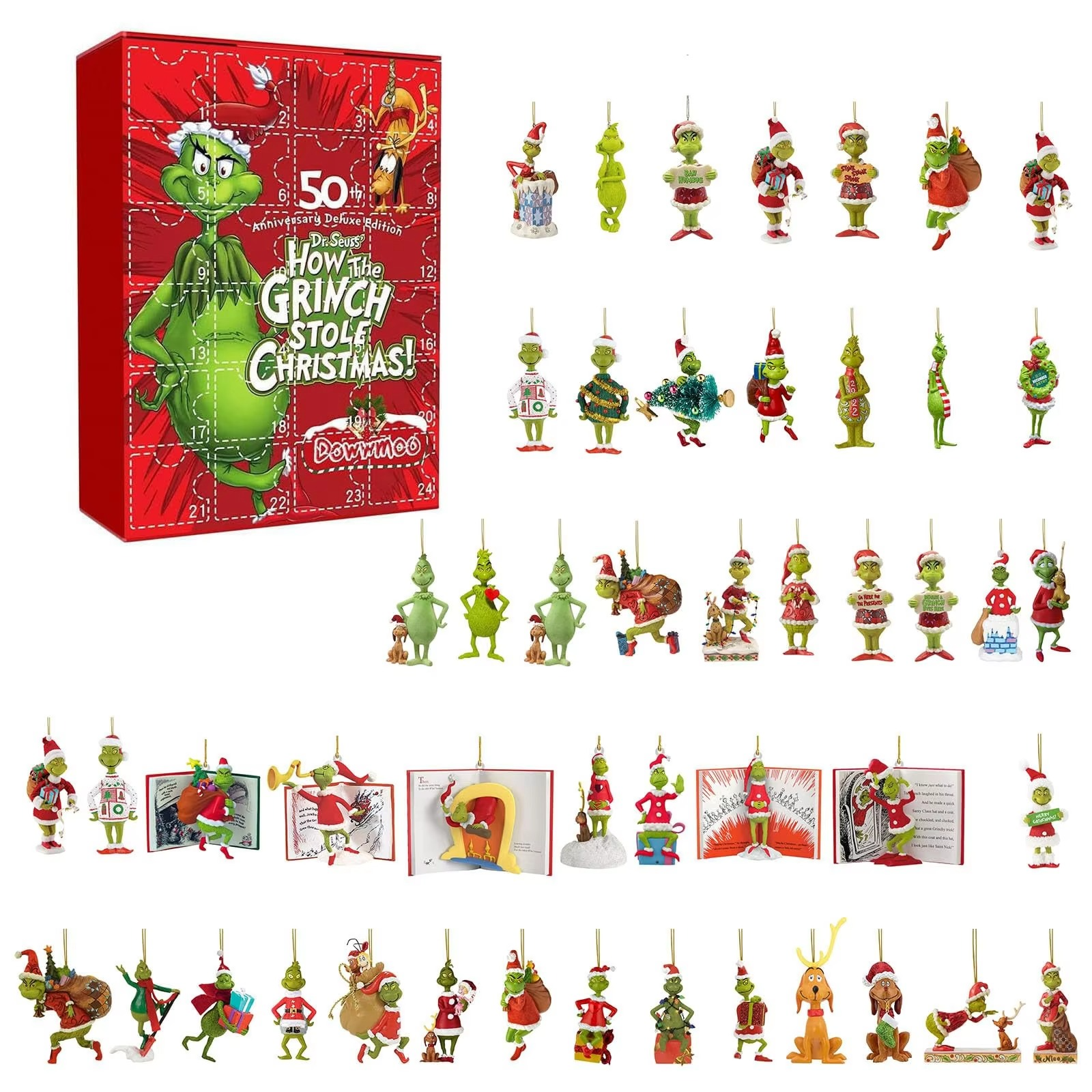 Christmas Advent Calendar 2024, Christmas Countdown Calendar For Kids Adult 24 Days 24pc Cute Cartoonfigures Doll Xmas Vacation