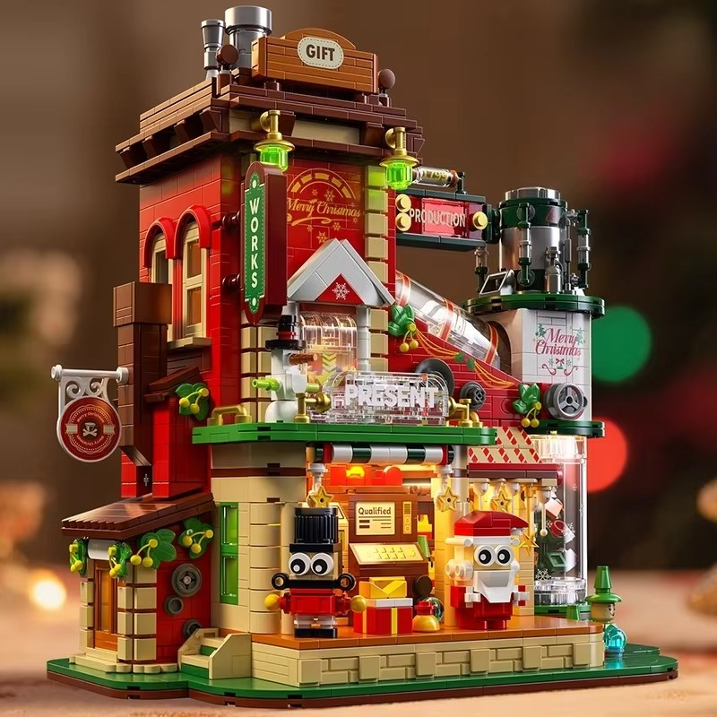 TOYLINX 2782PCS Factory Building Block Ornament Christmas Gifts Construction Blocking Educational Toys For Children 8 Year Old
