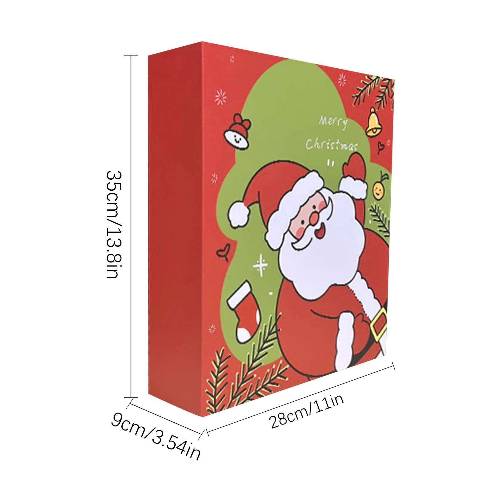 2025 Christmas Countdown empty Gift Box 24 Grid Fillable Folding Christmas Advent Box DIY advent calendar gift box Party Supply