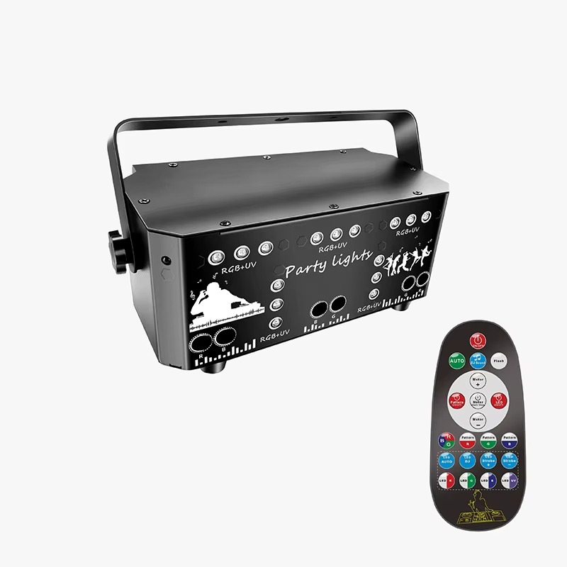Christmas Stage Lights With 21 Laser Spotlights Disco Lights dj Laser Light Party |( Remote / Voice /DMX512 )control)