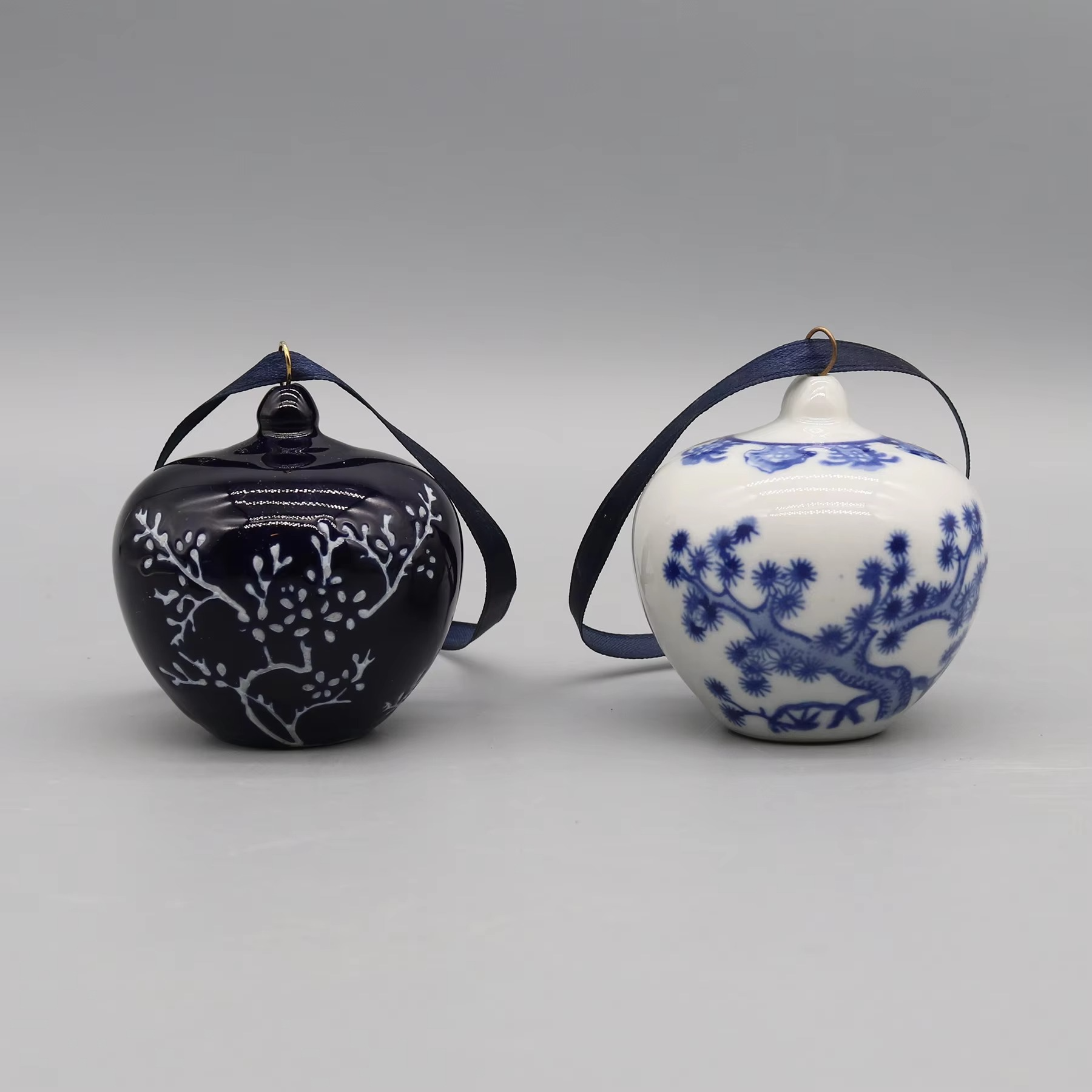 Set of 12 Ceramic Pedants, Mini Ceramic Jar Models, Christmas Ornaments, Home Decoration