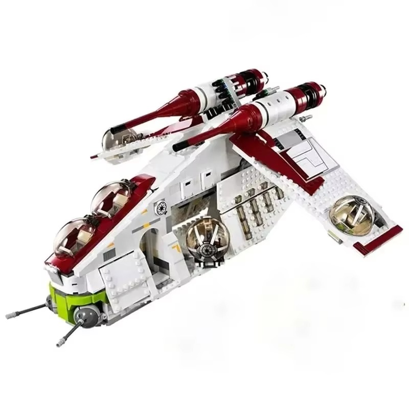 Hot toys compatible with 05041 Republic armed helicopter building blocks 1224 brick toy gift 75021 Christmas and birthday gift