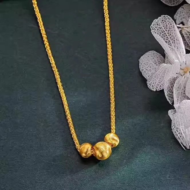 Women's 24K Gold AU999 Versatile Cat's Eye Necklace | Titanium-edged with glow-in-the-dark stone, vibrant for outdoor