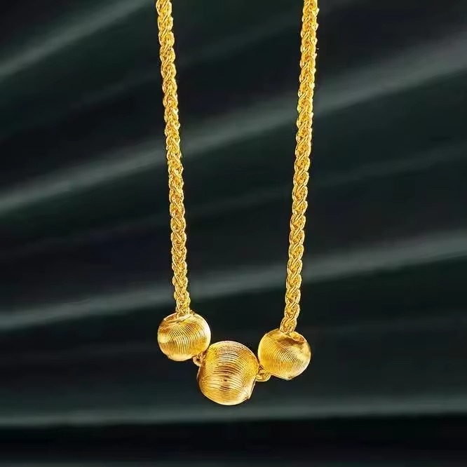 Women's 24K Gold AU999 Versatile Cat's Eye Necklace | Titanium-edged with glow-in-the-dark stone, vibrant for outdoor