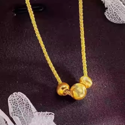 Women's 24K Gold AU999 Versatile Cat's Eye Necklace | Titanium-edged with glow-in-the-dark stone, vibrant for outdoor