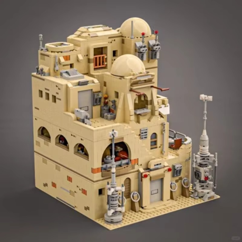 2025 NEW 3187PCS Mos Eisley Cantina Building Blocks Bricks Model Compatible 75290 Birthday Toys Christmas Gifts