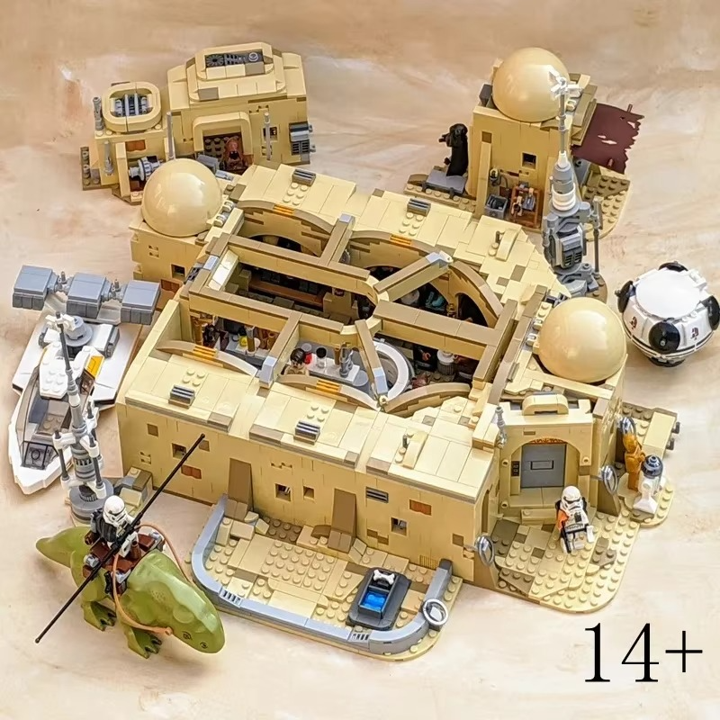 2025 NEW 3187PCS Mos Eisley Cantina Building Blocks Bricks Model Compatible 75290 Birthday Toys Christmas Gifts