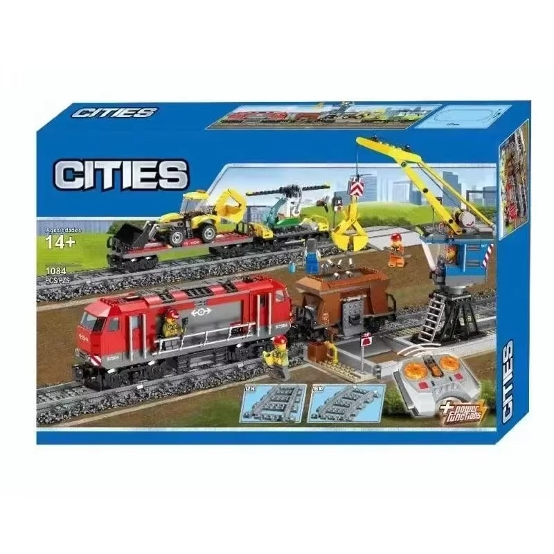NEW MOC 60098 CITY Heavy-Haul Train Building Block Building Blocks Children's Educational Toys Christmas Birthday Kid Toy Gift