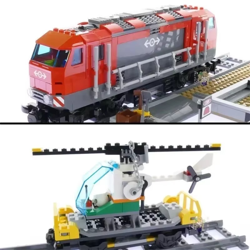 NEW MOC 60098 CITY Heavy-Haul Train Building Block Building Blocks Children's Educational Toys Christmas Birthday Kid Toy Gift