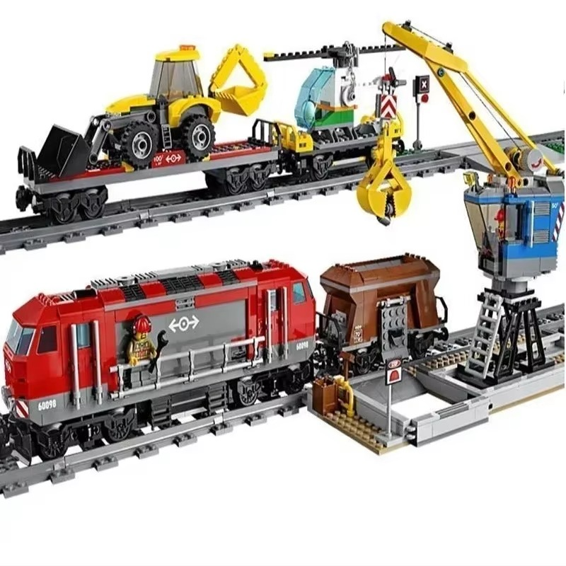 NEW MOC 60098 CITY Heavy-Haul Train Building Block Building Blocks Children's Educational Toys Christmas Birthday Kid Toy Gift