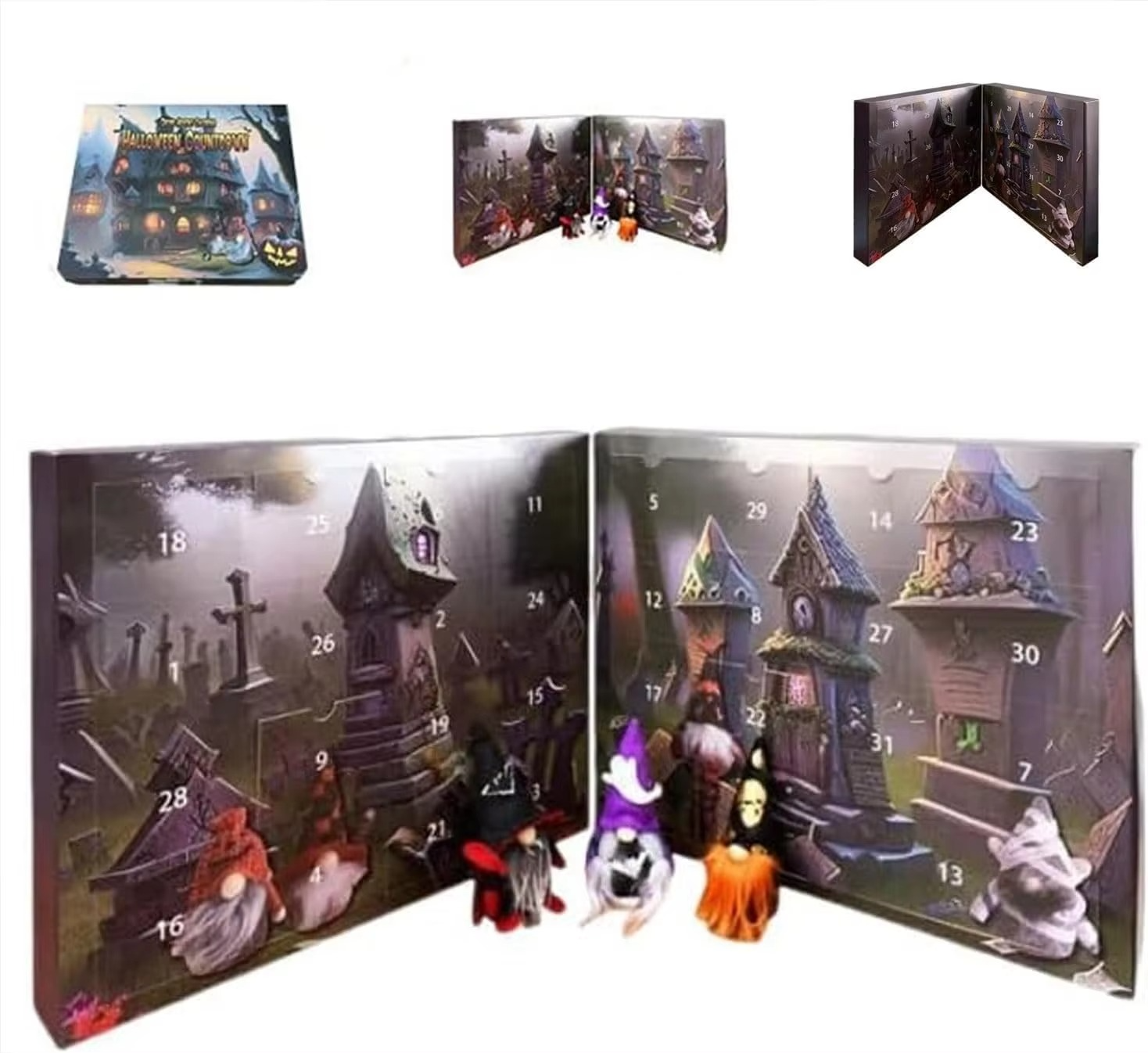 2025 Christmas Gnome Advent Calendar, 24 Day Christmas Advent Calendar with, Christmas Holiday Decor Gnome Calendar Gift (1pcs)