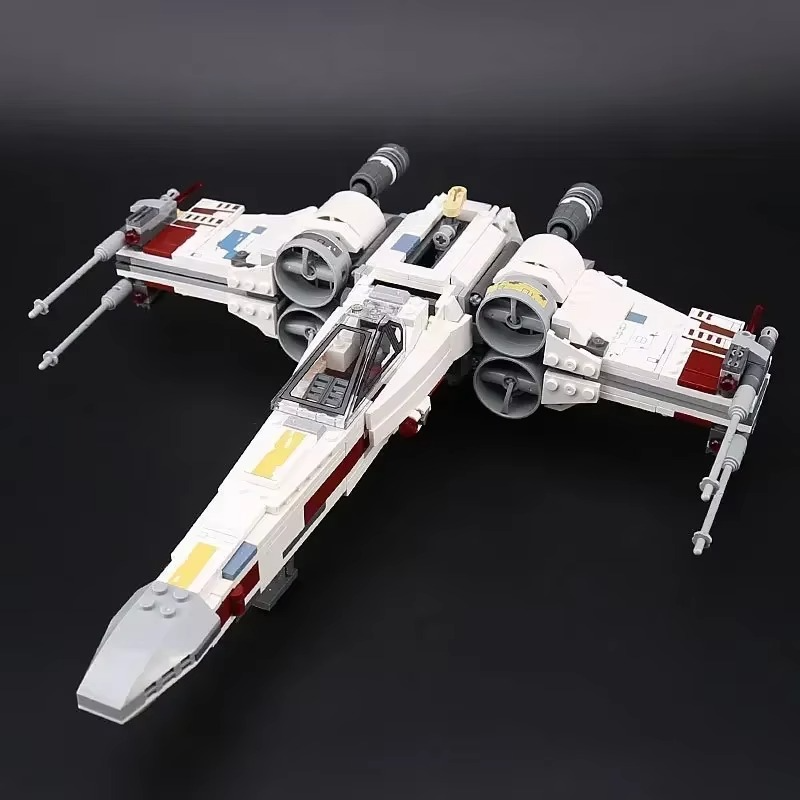 NEW IN STOCK Spaceship T-65 Aircraft Fighter Space StarFighter Fit 75218 Building Blocks Bricks Toys For Kid Christmas Gift