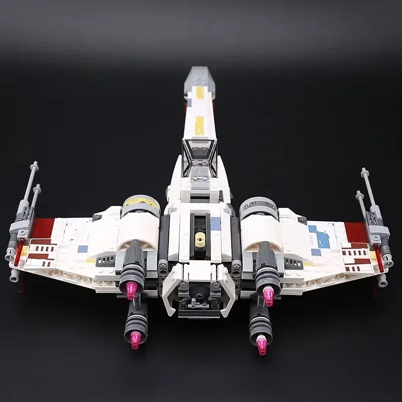 NEW IN STOCK Spaceship T-65 Aircraft Fighter Space StarFighter Fit 75218 Building Blocks Bricks Toys For Kid Christmas Gift