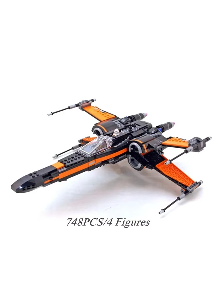 Spaceship X-Wing Fighter Compatible 75102 Building Blocks Wars Bricks Toys for Children Birthday Present Christmas Gift for Kids