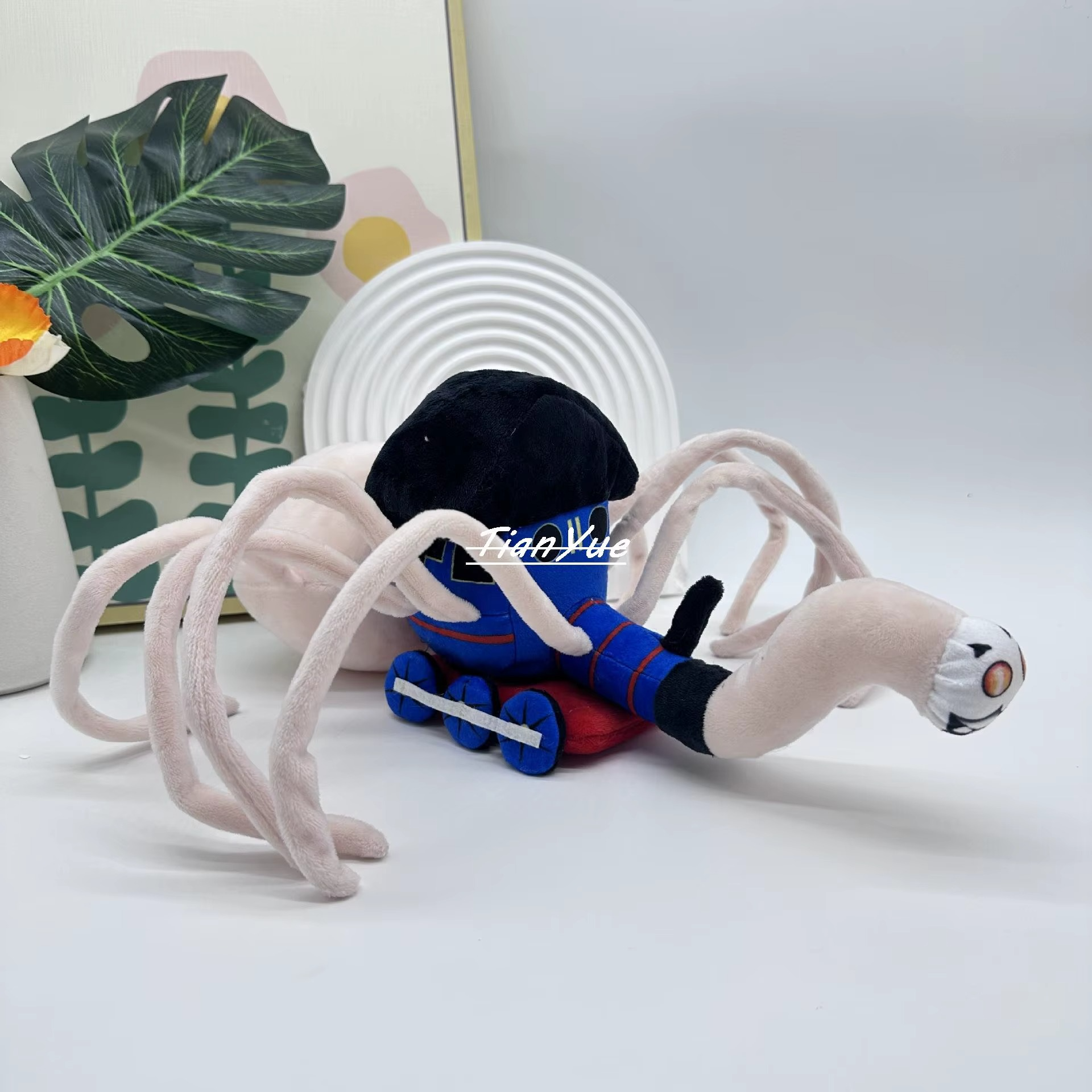 Halloween Horror Train spider Doll stuffed Xmas doll for children's gift 36cm