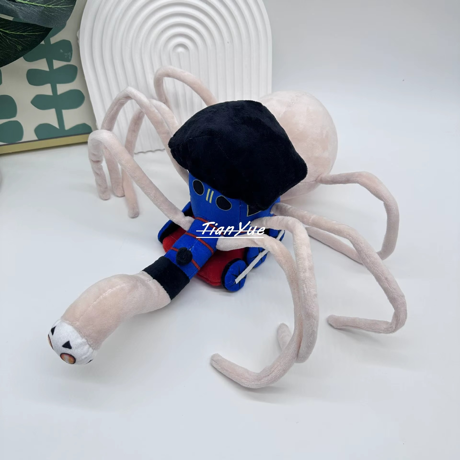Halloween Horror Train spider Doll stuffed Xmas doll for children's gift 36cm