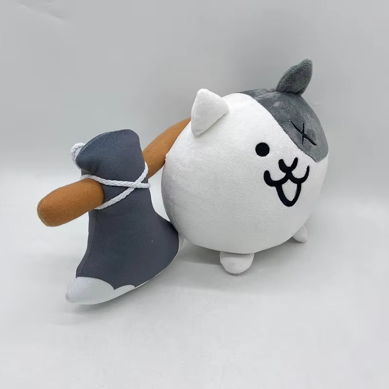 Cartoon Nyanko Great War Plush Doll Anime Animal Battle Cats Stuffed Plushie Toys For Kids Christmas Birthday Gifts