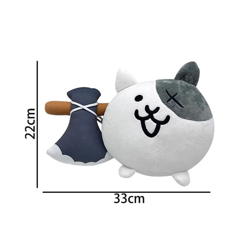 Cartoon Nyanko Great War Plush Doll Anime Animal Battle Cats Stuffed Plushie Toys For Kids Christmas Birthday Gifts