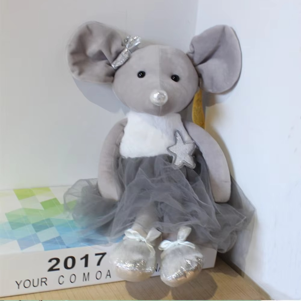 MINISO new ballet mouse plush toy cute cartoon plush doll room decoration for boys and girls birthday Christmas gift