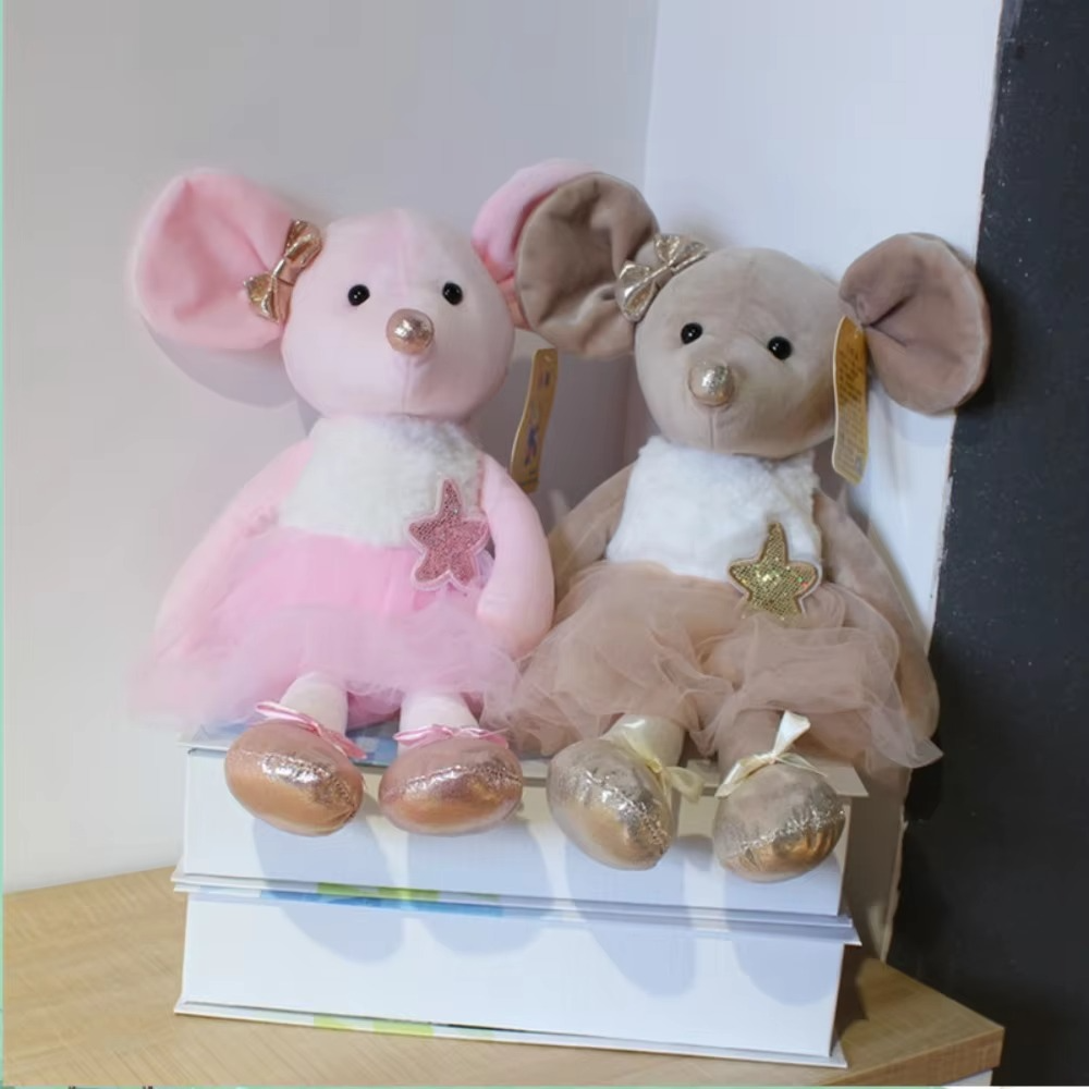 MINISO new ballet mouse plush toy cute cartoon plush doll room decoration for boys and girls birthday Christmas gift