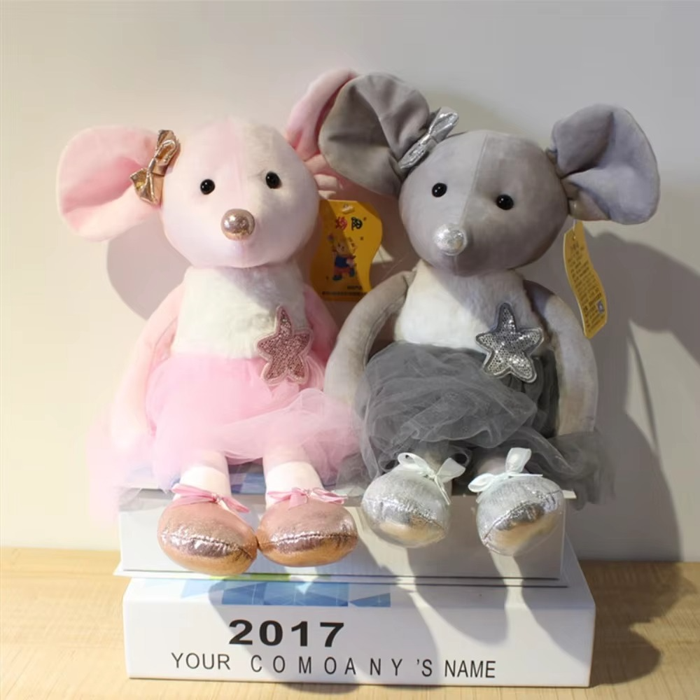 MINISO new ballet mouse plush toy cute cartoon plush doll room decoration for boys and girls birthday Christmas gift