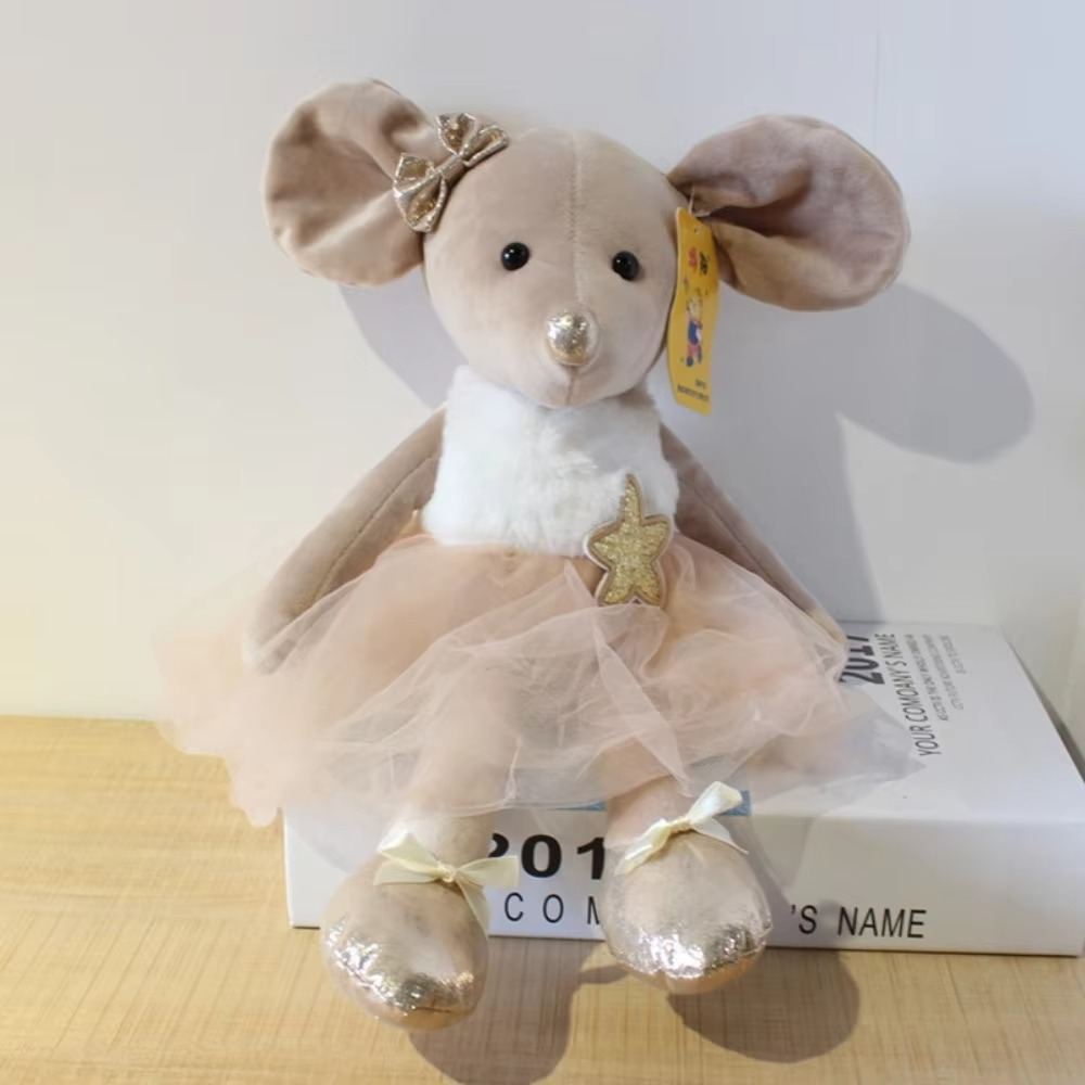 MINISO new ballet mouse plush toy cute cartoon plush doll room decoration for boys and girls birthday Christmas gift