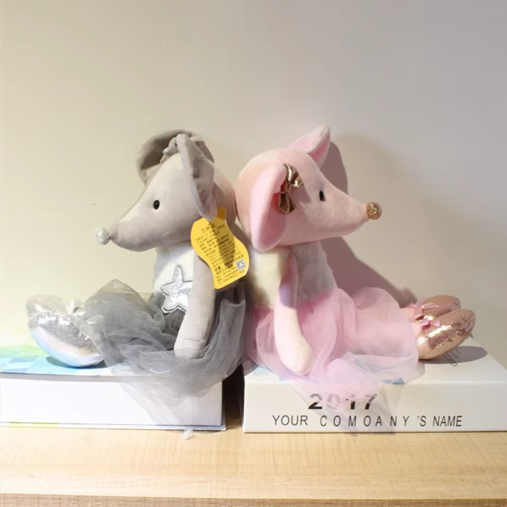 MINISO new ballet mouse plush toy cute cartoon plush doll room decoration for boys and girls birthday Christmas gift