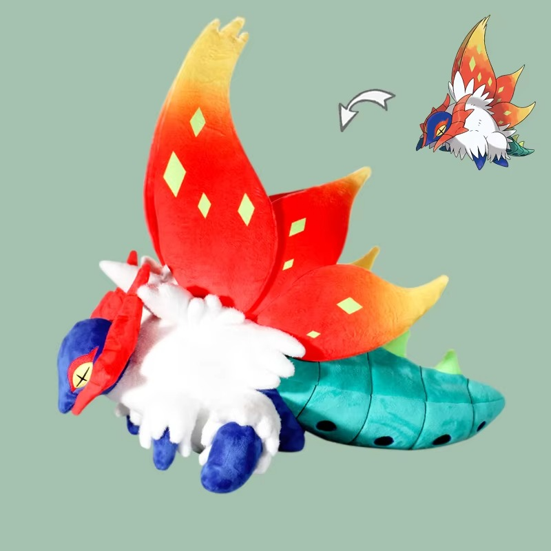 60cm Slither Wing Large Pokemon Plush Toys Anime Doll Cute Pillow Cartoon Giant Pokémon Plushie Stuffed Gift for Kids Christmas