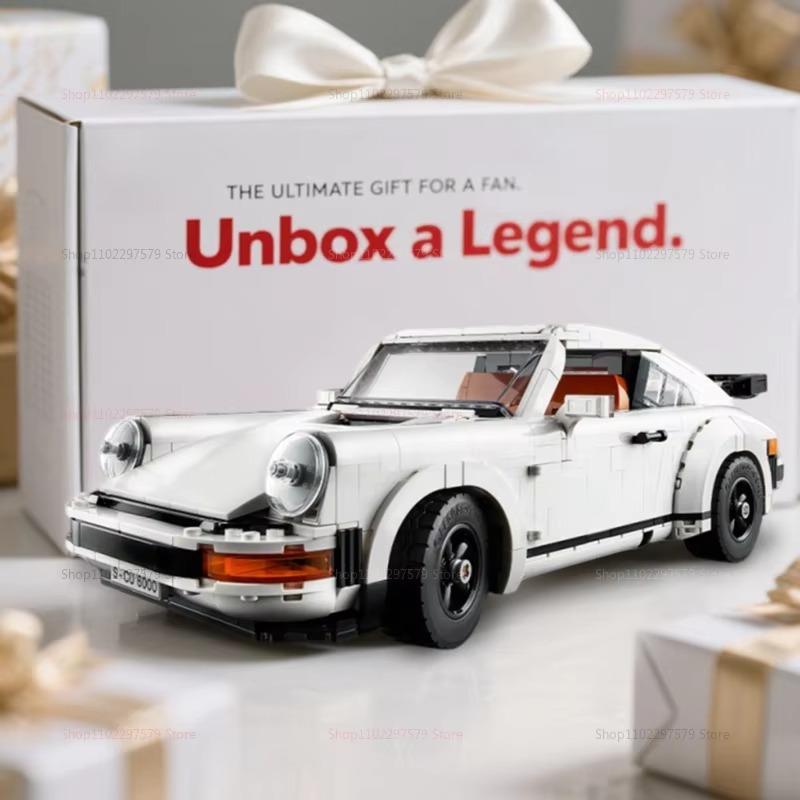 1458PCS Retro Car Model Building Blocks Set 2in1 Vintage Race Car Kit for Adults Kids Collectors Gift Christmas Holiday DIY Toy