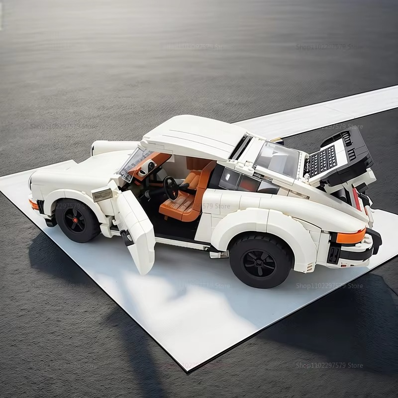 1458PCS Retro Car Model Building Blocks Set 2in1 Vintage Race Car Kit for Adults Kids Collectors Gift Christmas Holiday DIY Toy