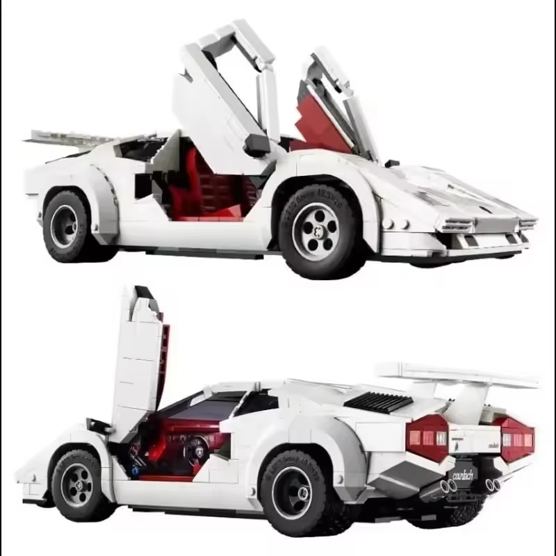Spot 1506 pieces of Countach 5000 building blocks super racing model classic collection toys Christmas boys birthday gifts