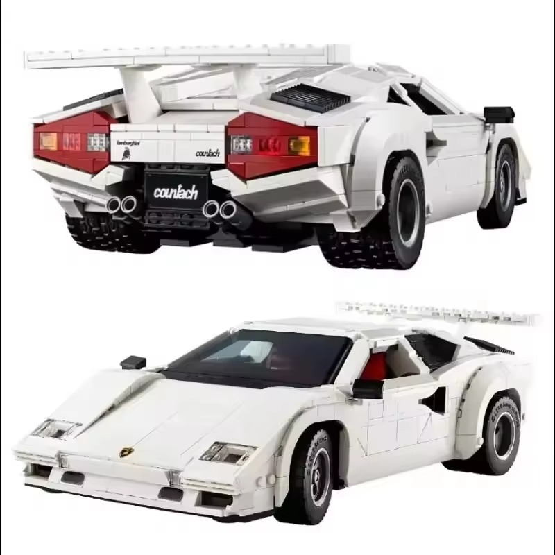 Spot 1506 pieces of Countach 5000 building blocks super racing model classic collection toys Christmas boys birthday gifts