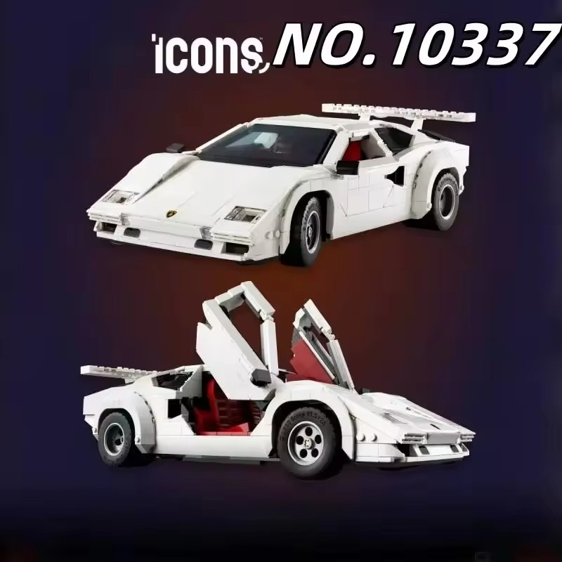 Spot 1506 pieces of Countach 5000 building blocks super racing model classic collection toys Christmas boys birthday gifts