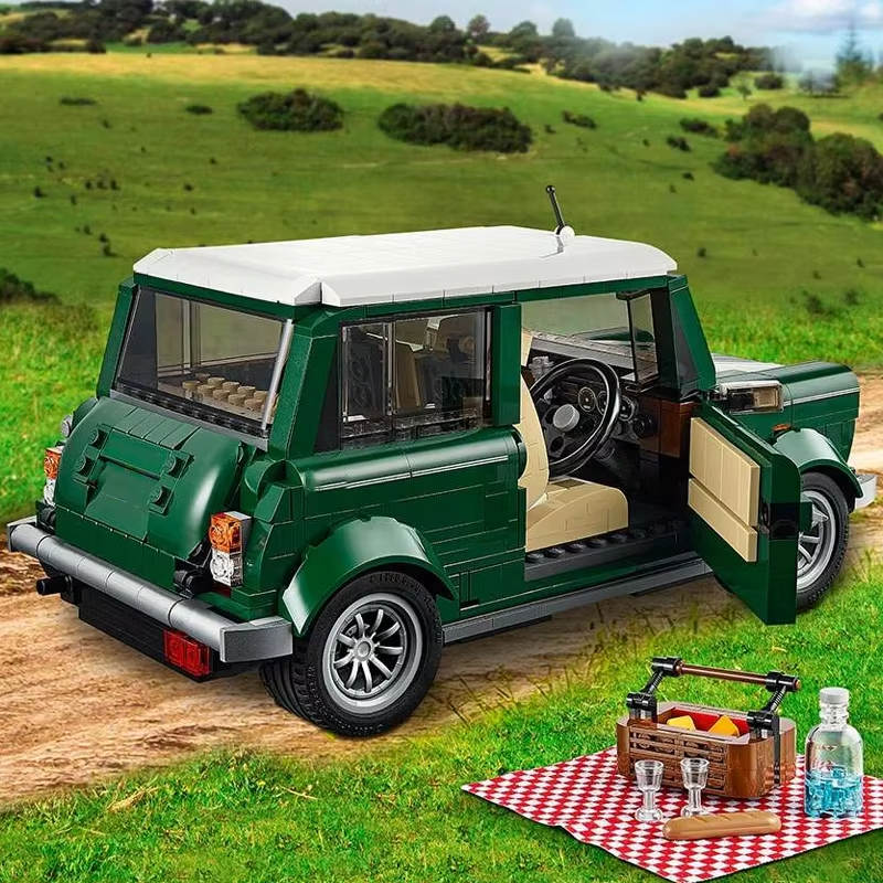 1077PCS Cooper Cars Model Classic Technical Building Blocks Sets Compatible With 10242 Educational Toys Birthday Christmas Gifts