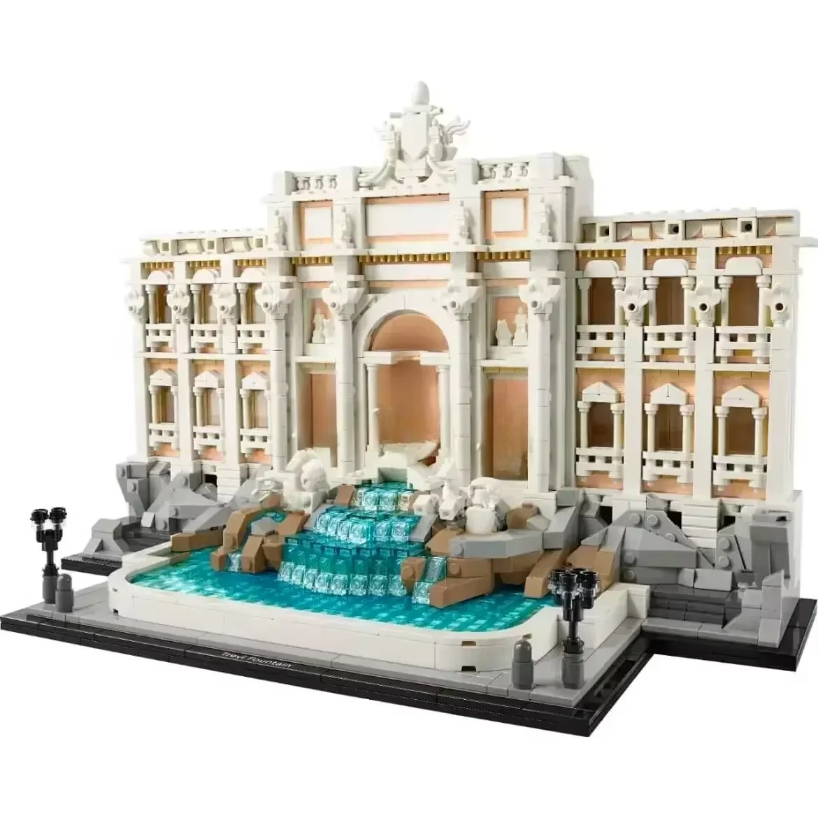 Architecture Fountain Model Kit Iconic Building Blocks Sets Compatible With Legoed Particles Suitable For Christmas Gifts 21062