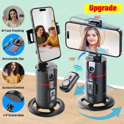 P02 Auto Face Tracking Tripod Auto Tracking Phone Holder Horizontal and Vertical Screen Switching 360° Rotating Phone Holder