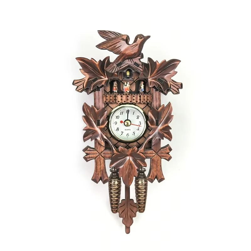 Cuckoo Will Pop Up A Sounding Wall Clock, Wooden Alarm Clock, Living Room Home Wall Decoration Clock
