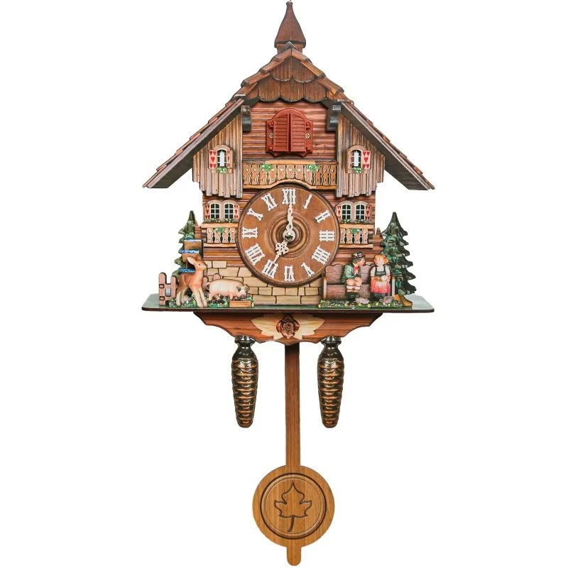 Cuckoo Will Pop Up A Sounding Wall Clock, Wooden Alarm Clock, Living Room Home Wall Decoration Clock