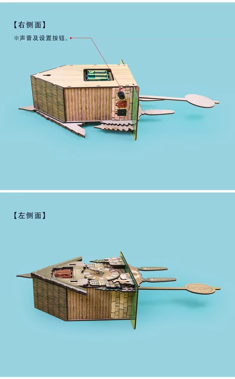 Cuckoo Will Pop Up A Sounding Wall Clock, Wooden Alarm Clock, Living Room Home Wall Decoration Clock