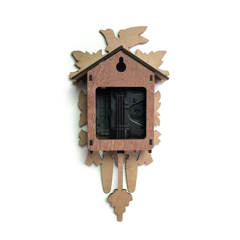 Cuckoo Will Pop Up A Sounding Wall Clock, Wooden Alarm Clock, Living Room Home Wall Decoration Clock