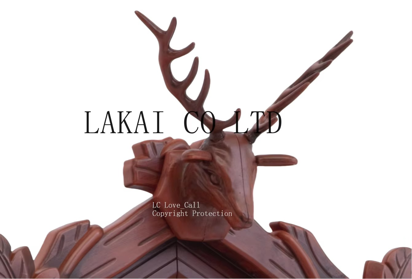 Deer Head Cuckoo Clock Singing Christmas Gift Wall Clock 14inch Alarm Clock Swing Watch Classic Wall Decor