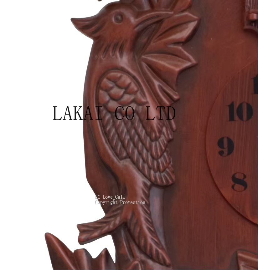 Deer Head Cuckoo Clock Singing Christmas Gift Wall Clock 14inch Alarm Clock Swing Watch Classic Wall Decor