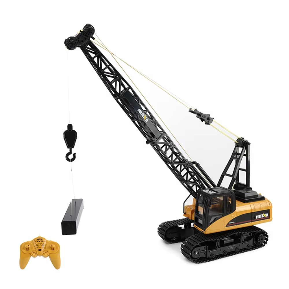 Huina 572 1:14 Rc Truck 15Ch Rc Crane Alloy Cars Trucks Large Crane Engineering Car 2.4Ghz Remote Controlled Car Toys for Boys