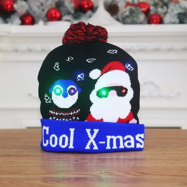 Gift Finds® Christmas LED Light Knitted Beanies
