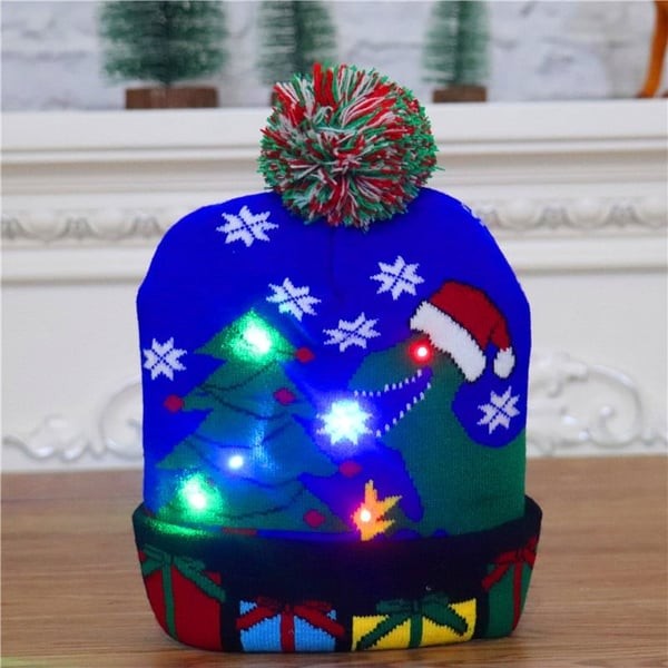 Gift Finds® Christmas LED Light Knitted Beanies