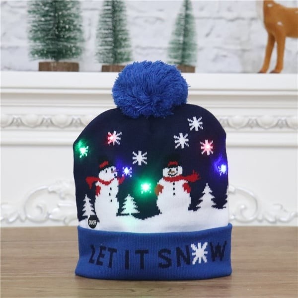 Gift Finds® Christmas LED Light Knitted Beanies