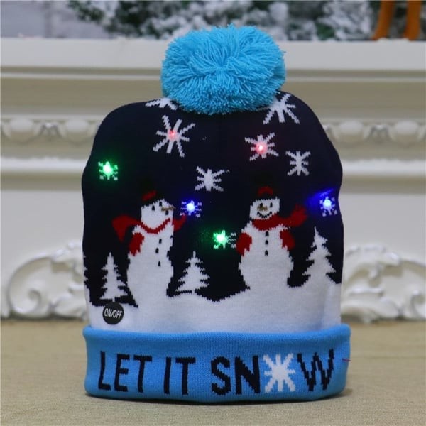 Gift Finds® Christmas LED Light Knitted Beanies